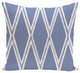 Gate Keeper Geometric Print Outdoor Pillow, Cornflower, 18"x18"