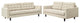 Empress Sofa and Loveseat Set of 2, Beige