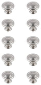 KB2006-NK-10PK Minu 1.3" Mushroom Knob, Set of 10, Brushed Nickel