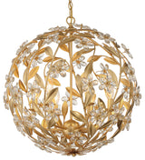 Crystorama Lighting Group MSL-316 Marselle 6 Light 22"W Crystal - Antique Gold