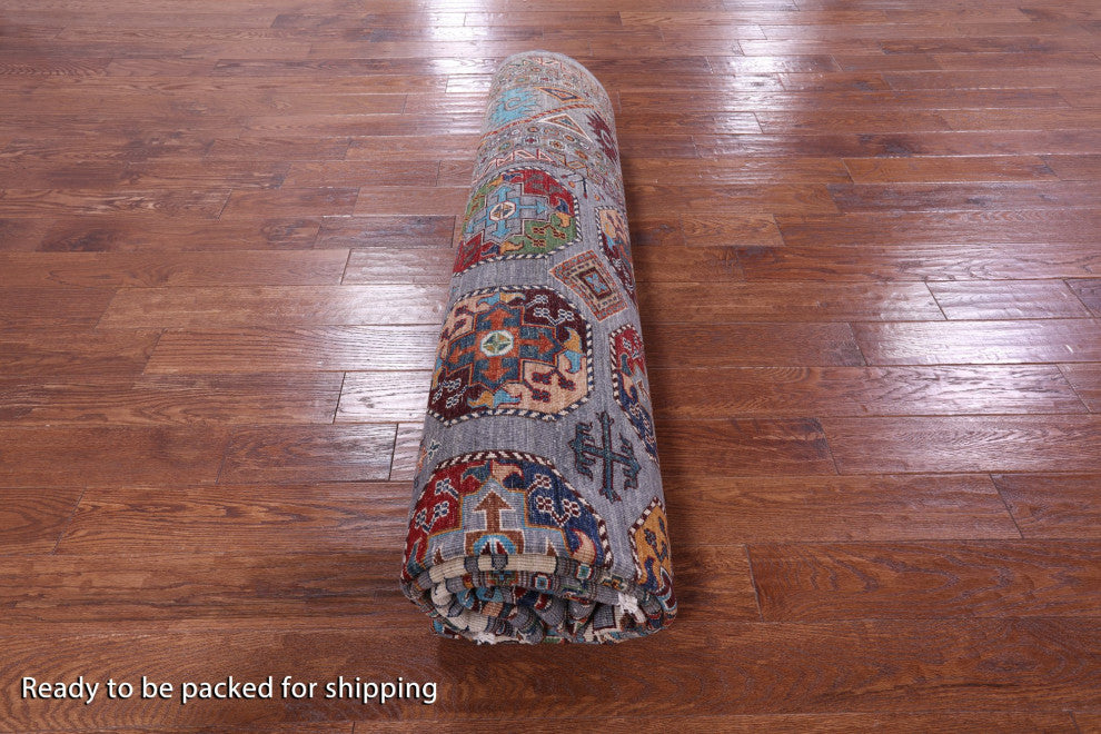 Hand Knotted Bokhara Wool Rug 9' 0" X 12' 0" - Q12907