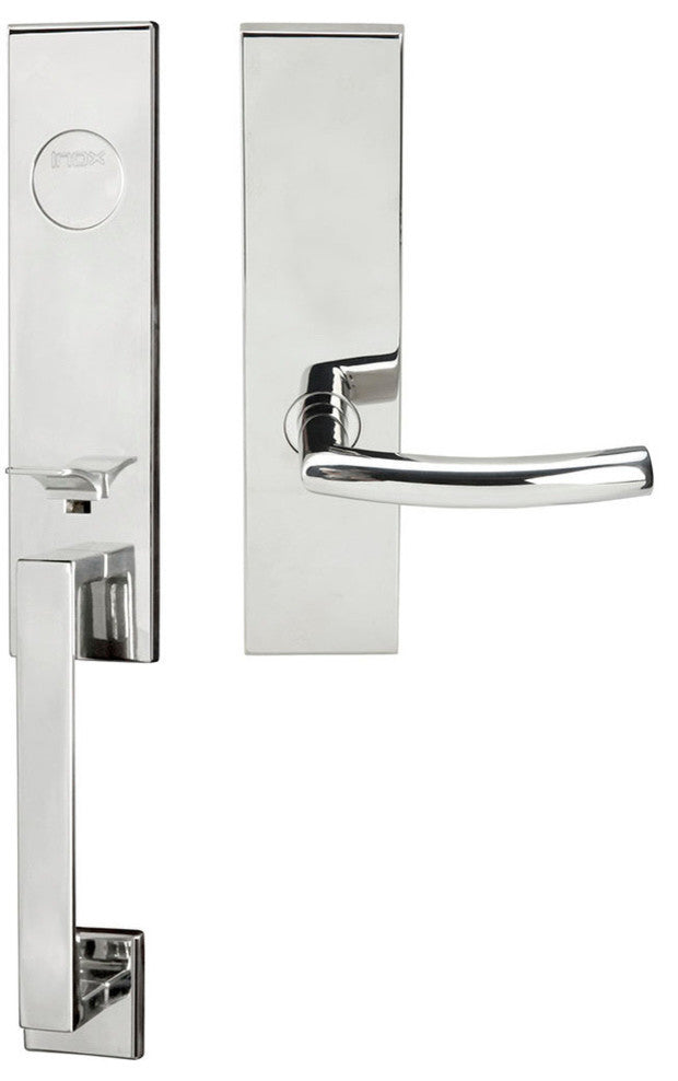 Oslo Lever, Mortise Dummy Handleset, Right Hand, Polished Stainless Steel