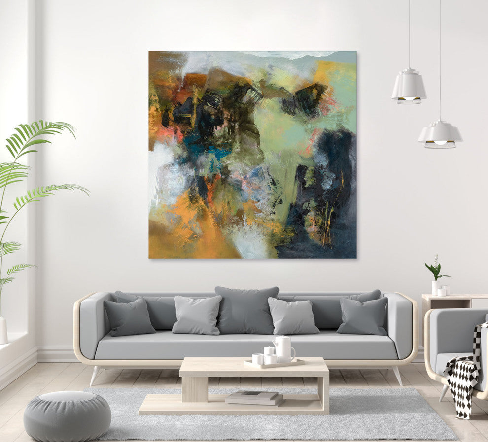 Rock Corral - 72 x 72 by Emilia Arana