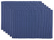 Dii French Blue Ribbed Placemat Set/6