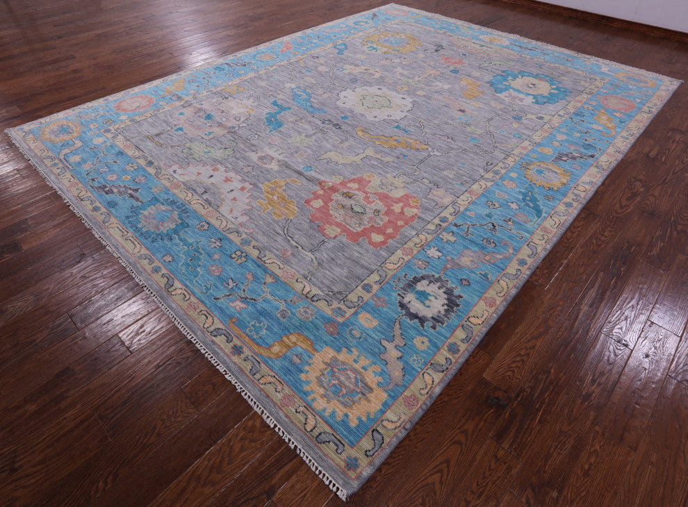 10' 5" X 13' 10" Turkish Oushak Handmade Wool Rug - Q14935