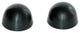American Standard Replacement Plastic Toilet Bolt Caps - Set of 2 - Black