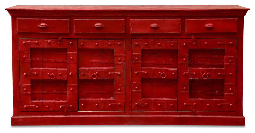 Woodland Red Wooden Sideboard