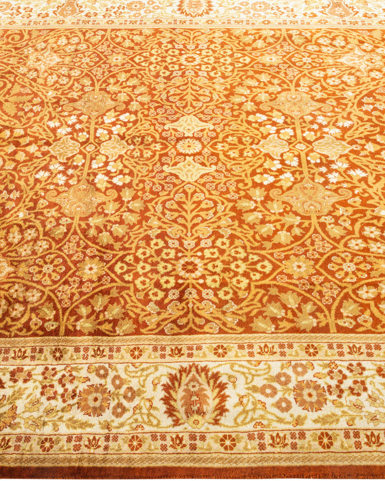 Mogul, One-of-a-Kind Hand-Knotted Area Rug Orange, 5' 3" x 8' 10"