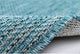 Carmel Texture Stripe Indoor/Outdoor Rug, Aqua, 6'6"x9'3"