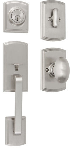 Delaney Hardware Visconti Series Residential Dummy Handle Set, Satin Nickel