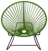 Innit Indoor/Outdoor Handmade Rocker, Cactus Weave, Black Frame