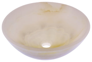 White Onyx Vessel Sink