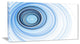 "Blue Radio Waves" Abstract Digital Art Canvas Print