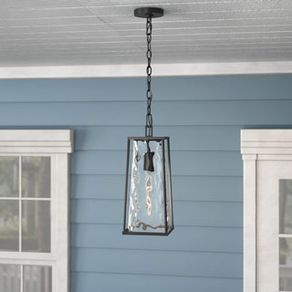 1 Light 7.5" Powder Coated Black Outdoor