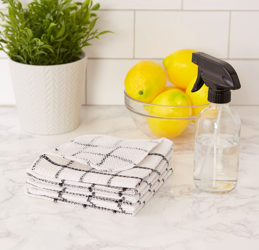 Black Scrubber Dishcloth Set of 6