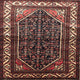 Ahgly Company Indoor Square Traditional Area Rugs, 4' Square