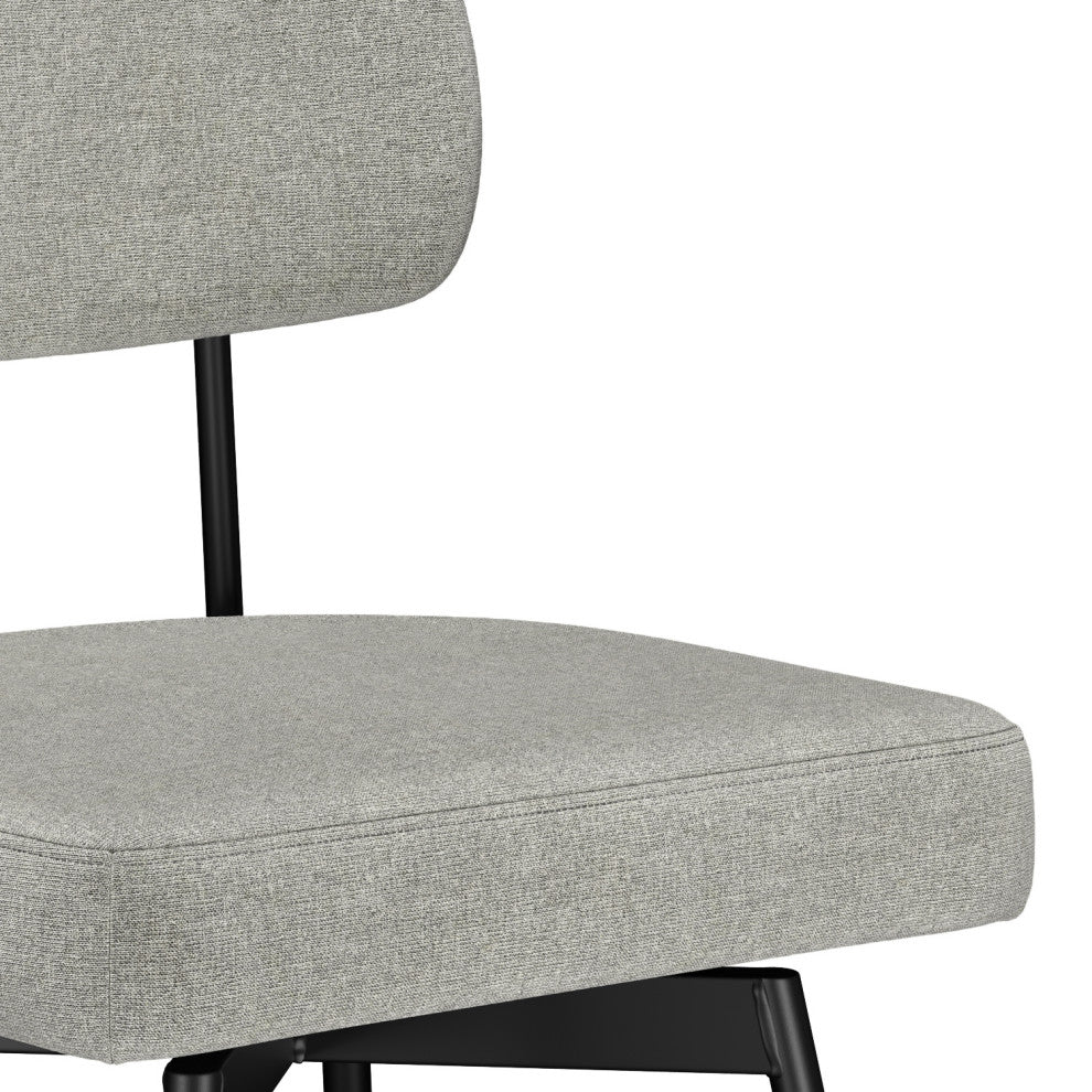 Giselle Swivel Counter Height Stool, Set of 2, Light Gray