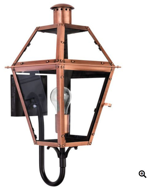 Quoizel RO8410AC One Light Outdoor Wall Lantern Rue De Royal Aged Copper