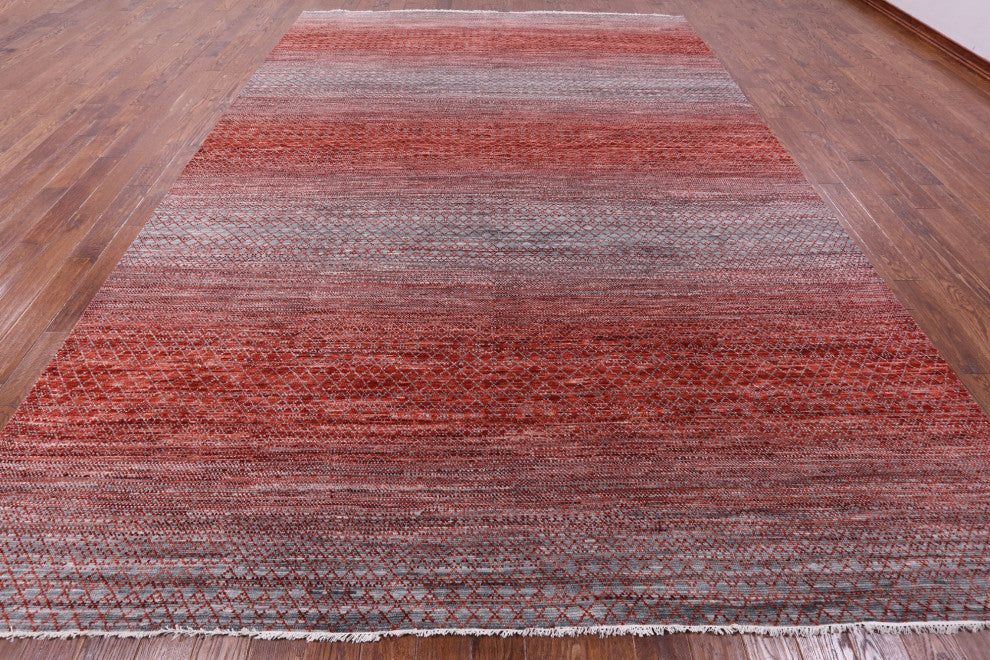 Savannah Grass Hand Knotted Wool Rug 10' 0" X 14' 0" - Q13411