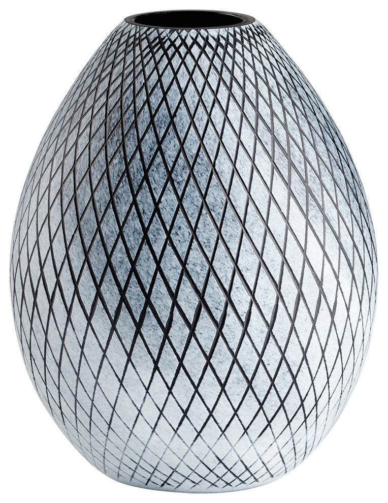 Cyan Design Large Bozeman Vase 11095, Frosted Gray