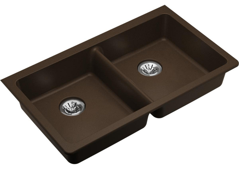 ELGUAD3319PDMC0 Quartz Classic 33" ADA Sink with Perfect Drain, Mocha