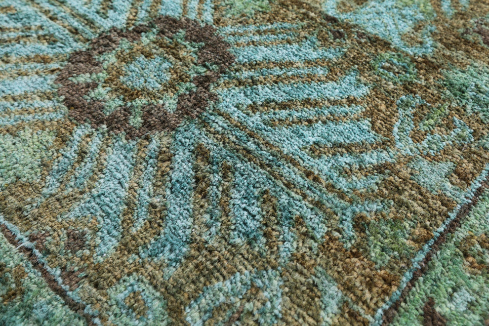 6' 3" X 8' 10" Full Pile Overdyed Hand Knotted Wool Rug - WR1201