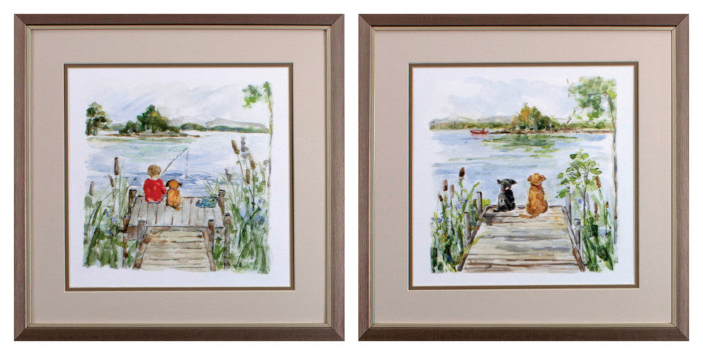 Lake Wall Art, 2-Piece Set