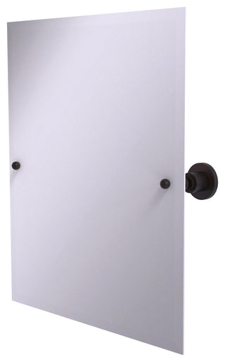 Frameless Tilt Mirror with Beveled Edge, Venetian Bronze
