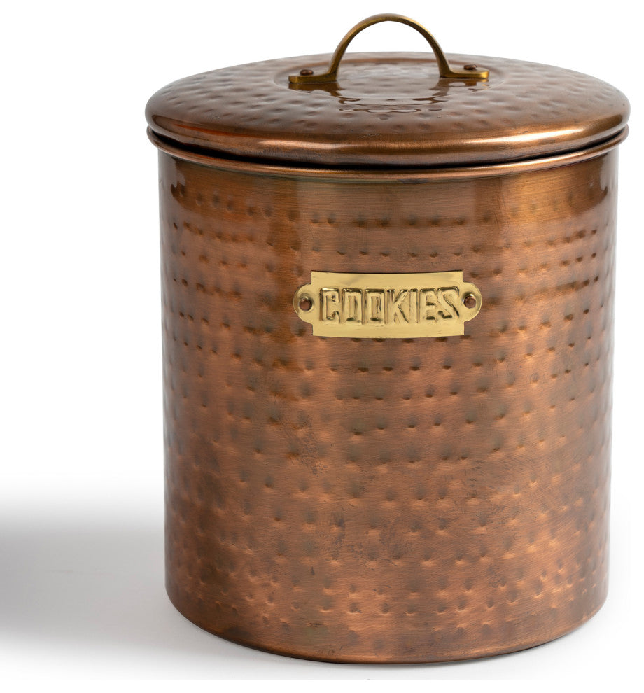nu steel Hammered Antique Copper Cookie Jar