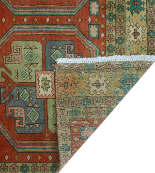 Fine Vintage Distressed Ayobunmi Rust/Beige Runner, 4'4 x 10'7