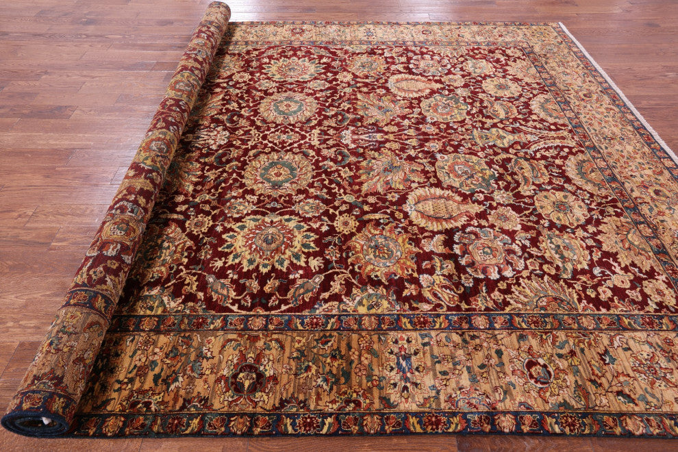 9' 2" X 12' 0" Persian Handmade Wool Rug Q11355