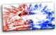 "Red and Blue Car" Canvas Painting