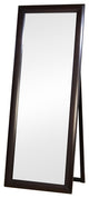 Splendid Standing Floor Mirror With Wooden Frame, Brown