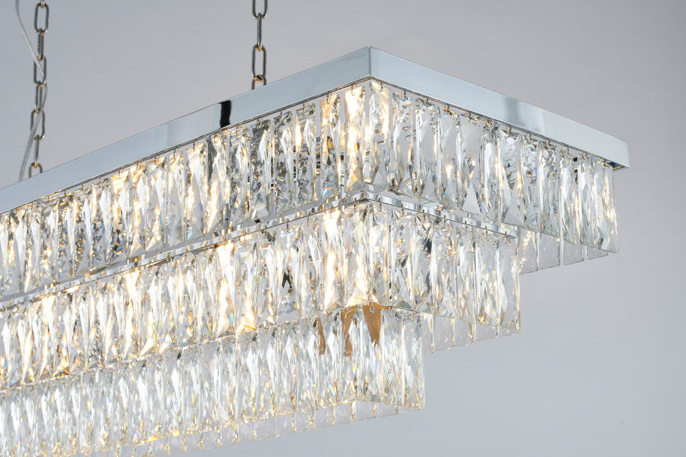 Bethel International OC47C48CH 17-Light Chandelier, Chrome