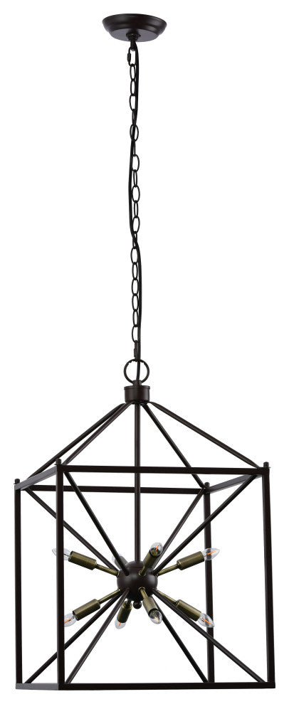 Lazzur Touques 8 Light 16" Matte Oil Rubbed Bronze Pendant