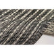 Carmel Texture Stripe Indoor/Outdoor Rug, Black, 7'10"x9'10"