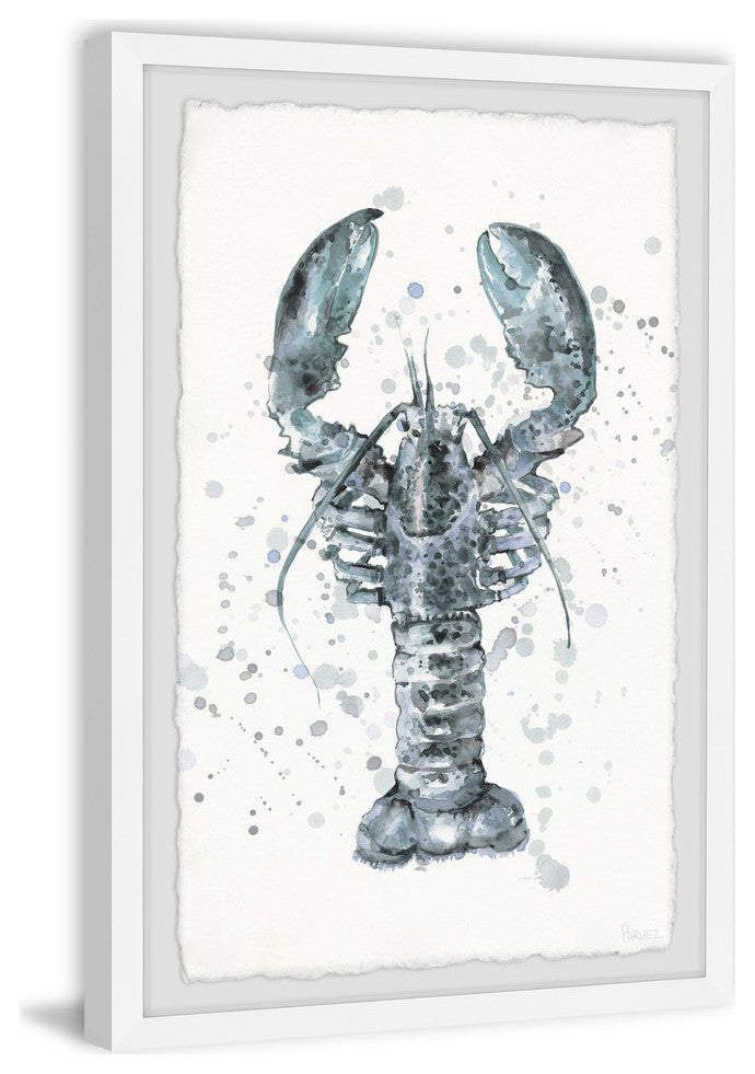 "Mighty Gray Lobster" Framed Painting Print, 20"x30"