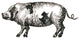 "Farm Animal Icons II" Digital Paper Print by Sue Schlabach, 20"x20"