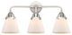 Small Cone Bath Vanity Light, Polished Chrome, Matte White