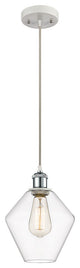 Innovations 516-1P-WPC-G652-8 1-Light Mini Pendant, White, Polished Chrome