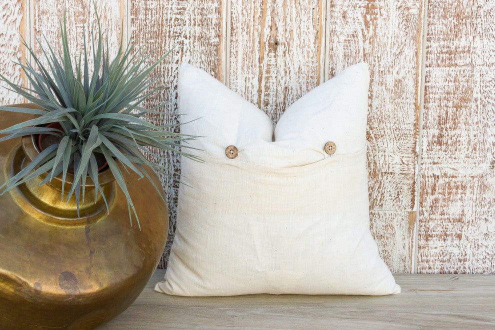 Toli Leaf Printed Organic Silk Pillow