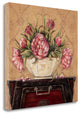 "Zen Peonies" By Jo Moulton, Giclee Print on Gallery Wrap Canvas, Ready to Hang