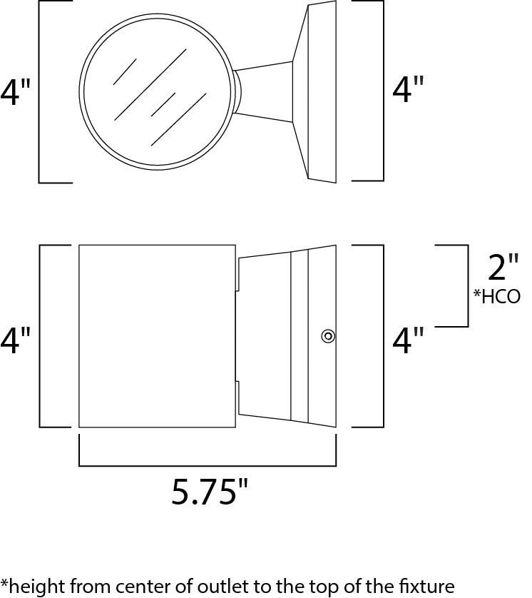 Maxim Lighting Lightray 2-Light LED Wall Sconce, Brushed Aluminum - 86106AL