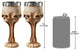 Gothic Scare Skull Goblets, Set of 2