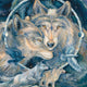 In Spirit I Am Free Wolves Ravens Wooden Wall Art, Small 12x9