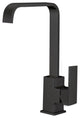 Canal Single Hole Swivel Spout Single Handle Kitchen Faucet, Matte Black