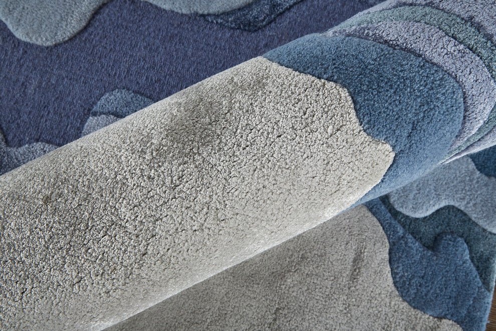 Weave & Wander Arwyn Modern Viscose Rug, 8'x10'