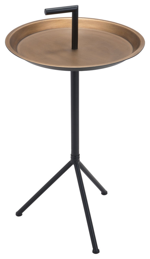 Mercy Accent Table Gold & Black