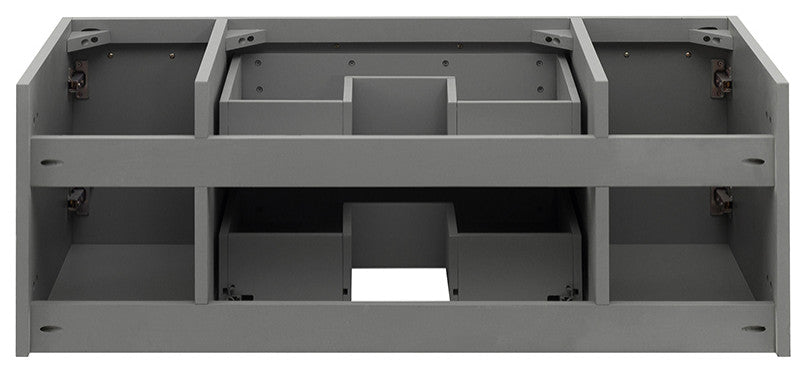 Lucera Wall Mount Vessel Sink Bathroom Cabinet, Gray, 42"