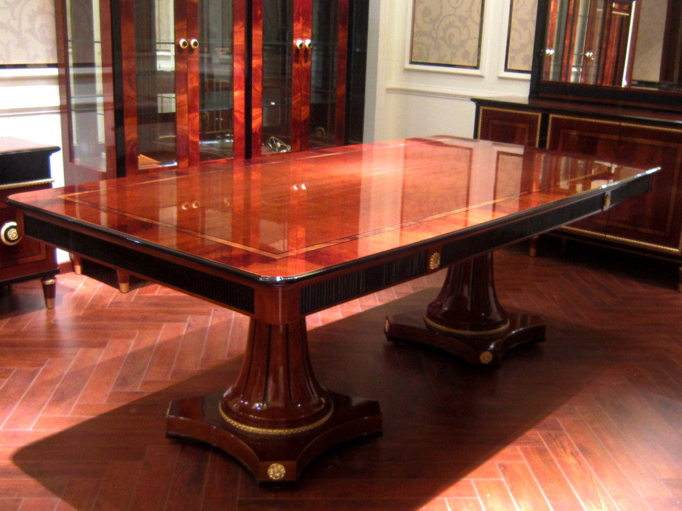 Toole Long Dining Table Solid Wood